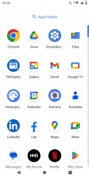 Wählen Sie Einstellungen