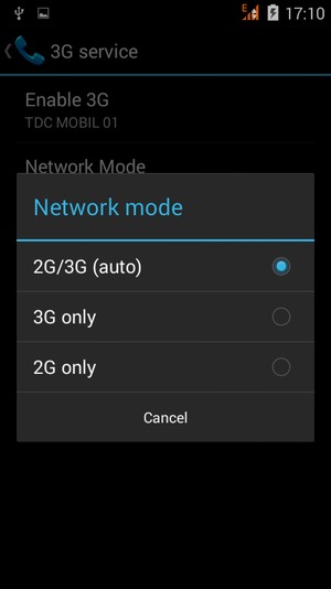 Select your preferred option