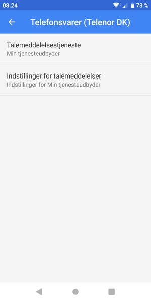 Vælg Indstillinger for talemeddelelser