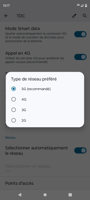 Sélectionnez votre option préférée