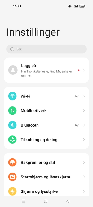 Velg Mobilnettverk