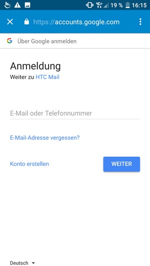 Geben Sie Ihre E-Mail-Adresse ein und wählen Sie WEITER