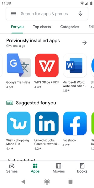 Select the Search bar