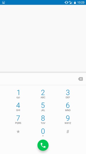 Premi e tieni premuto il numero 1