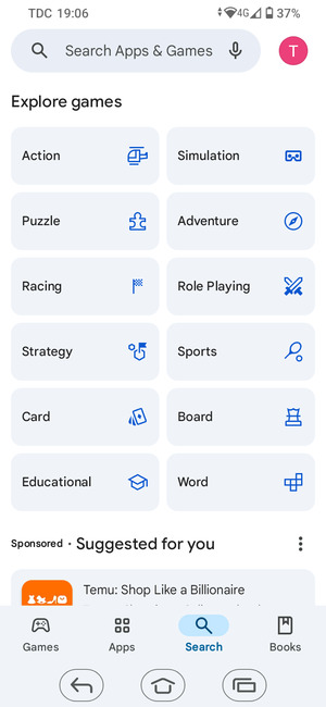 Select the Search bar