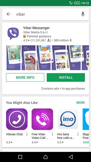 Select the app