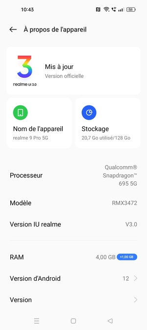 Sélectionnez Mise à jour logicielle