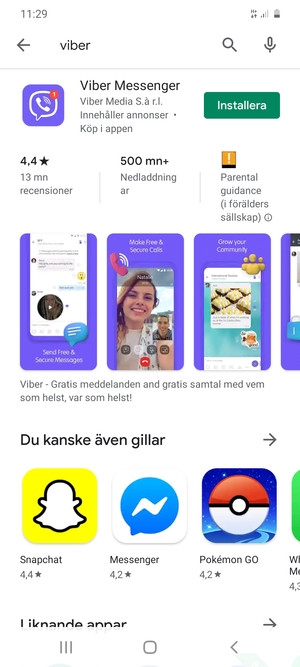Välj appen