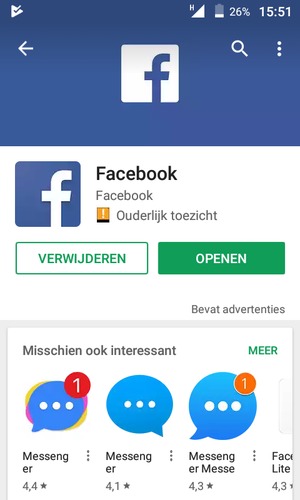 Selecteer OPENEN