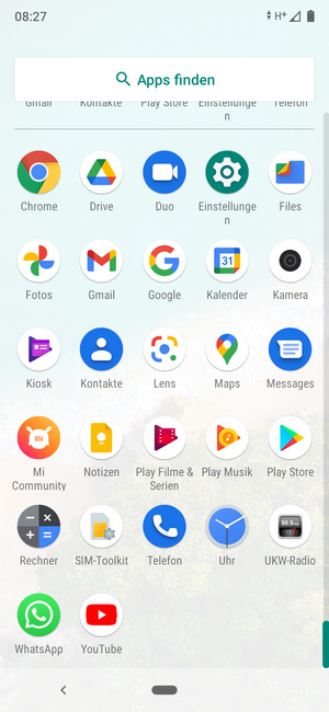 Wählen Sie Einstellungen