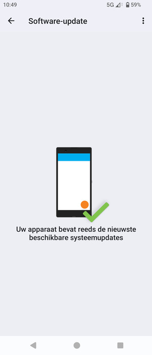 Selecteer de Menu-knop