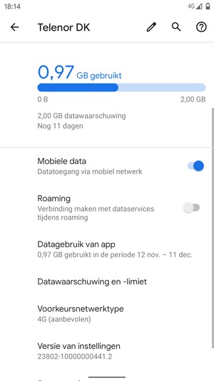 Selecteer Voorkeursnetwerktype