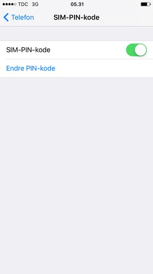Velg Endre PIN-kode