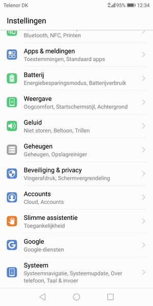 Scroll naar en selecteer Beveiliging & privacy