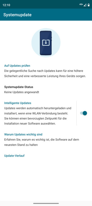 Wählen Sie Auf Updates prüfen