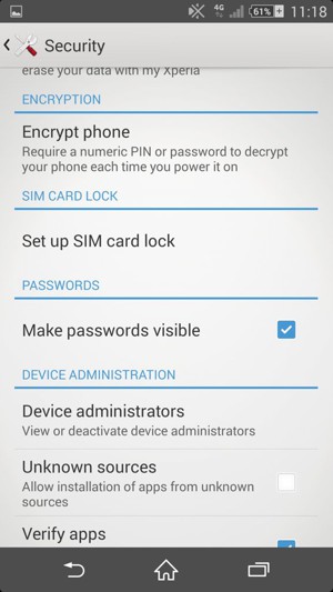 To change the PIN for the SIM card, return to the Security menu and select Set up SIM card lock