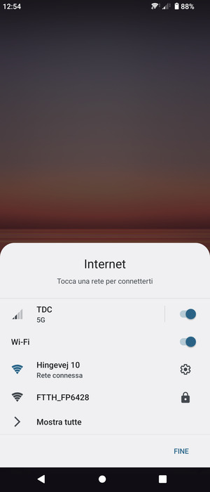 Disattiva Wi-Fi