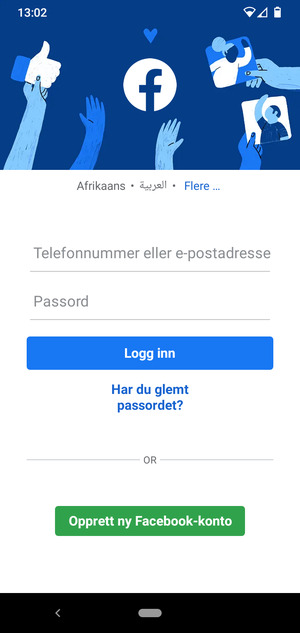 Applikasjonen er klar til bruk