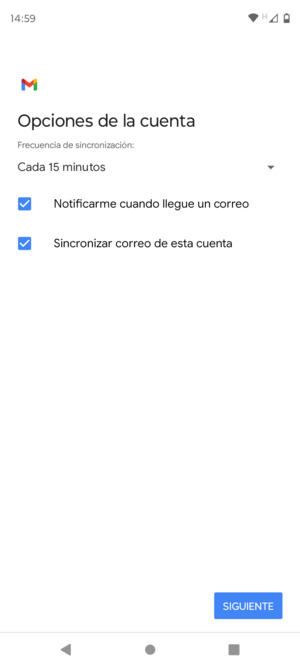 Seleccione SIGUIENTE
