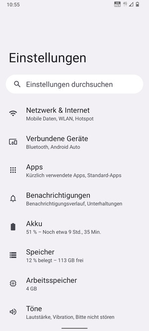Wählen Sie Netzwerk & Internet
