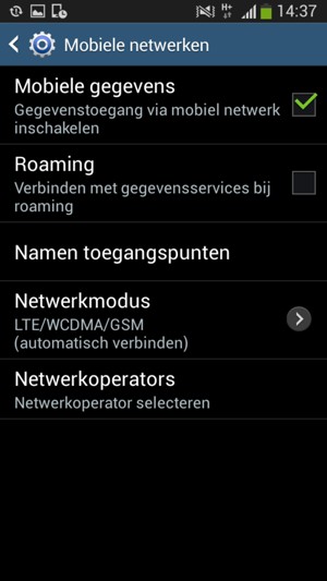 Selecteer Namen toegangspunten