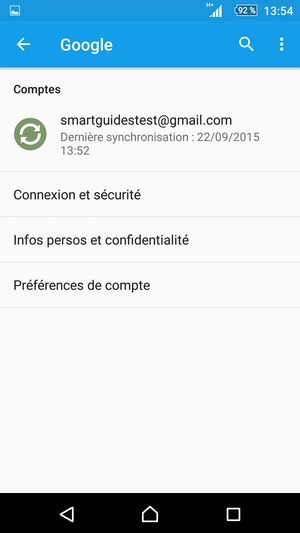 Sélectionnez votre compte