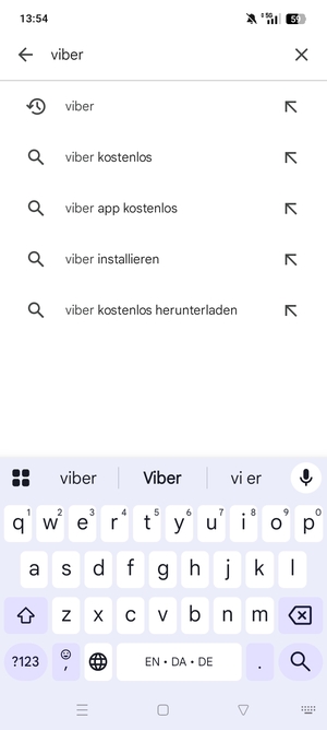 Geben Sie den Namen der App ein und wählen Sie Suchen