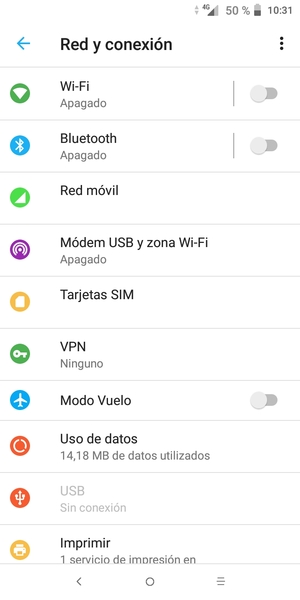 Seleccione Wi-Fi