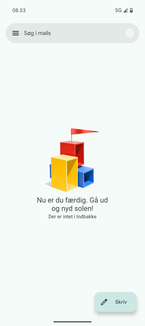 Din konto er klar til brug