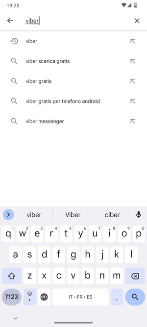 Inserisci il nome dell'app e seleziona Ricerca