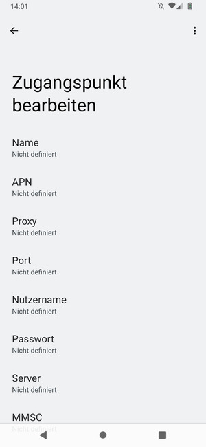 Geben Sie Internet-Informationen ein