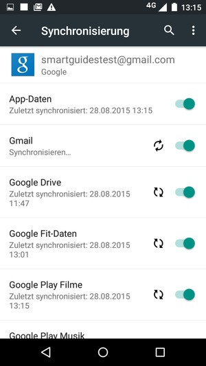 Ihre Daten werden synchronisiert