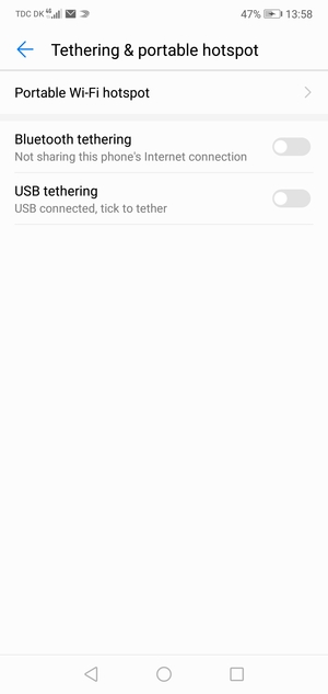 Select Portable Wi-Fi hotspot