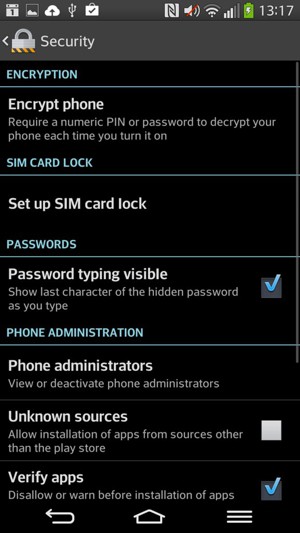 Select Set up SIM card lock