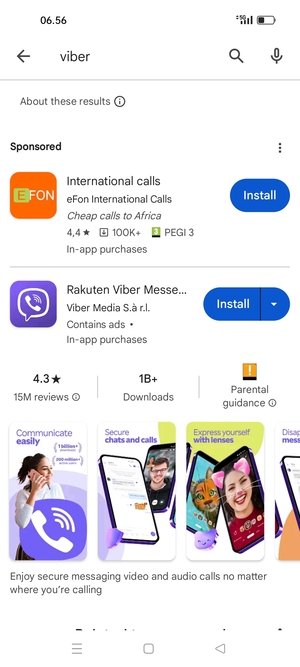 Select the app
