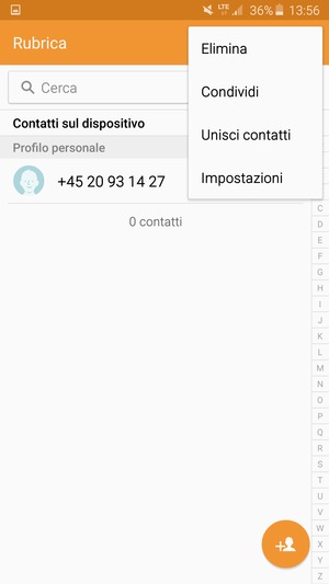 Seleziona Impostazioni