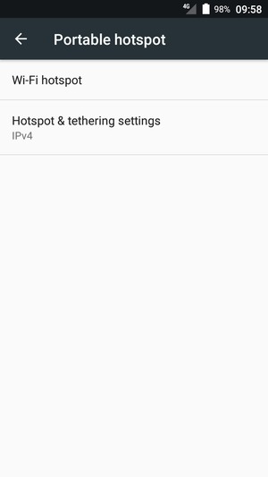 Select Wi-Fi hotspot