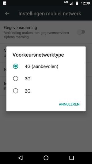 Selecteer uw voorkeursoptie