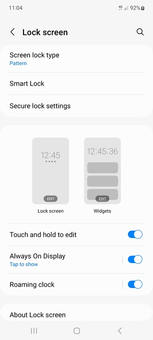Your phone is now secure with a screen lock