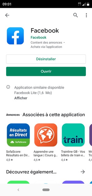 Sélectionnez Ouvrir