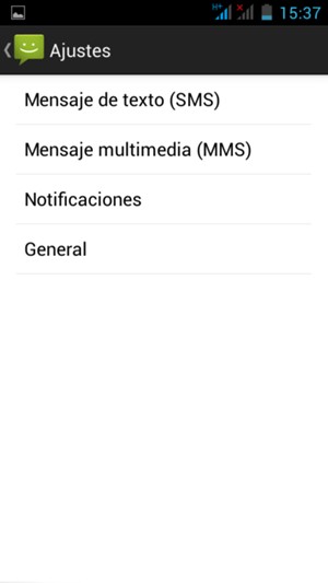 Seleccione Mensaje de texto(SMS)