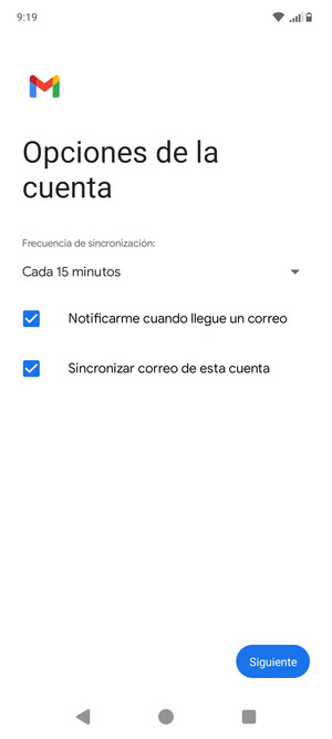 Seleccione Siguiente