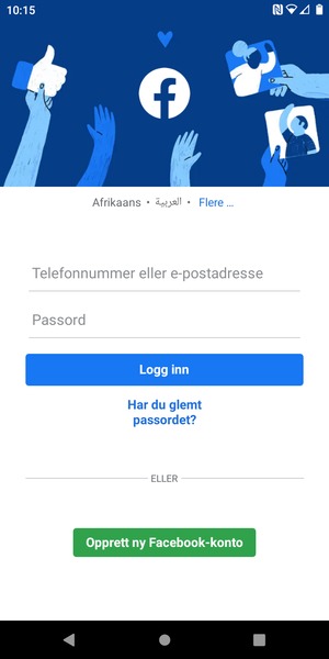 Applikasjonen er klar til bruk