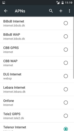 Select the Menu button