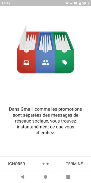 Sélectionnez TERMINÉ