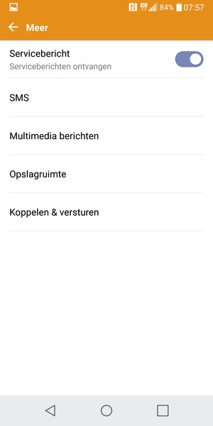 Selecteer SMS