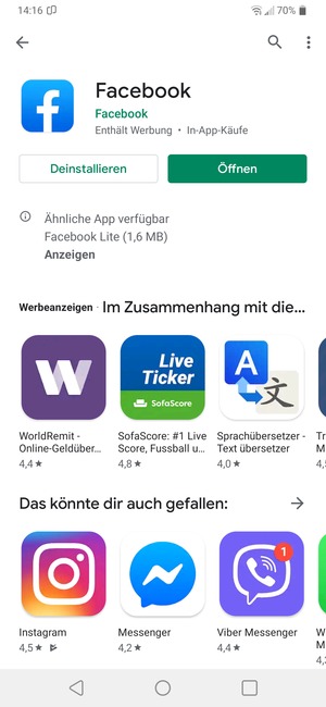 Wählen Sie Öffnen
