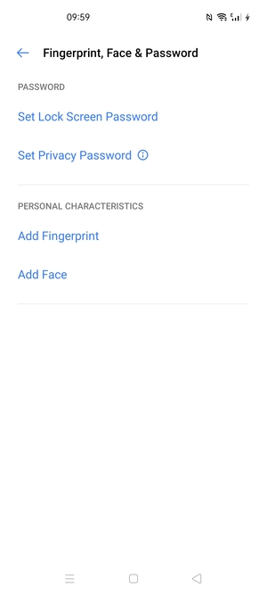 Select Set Lock Screen Password