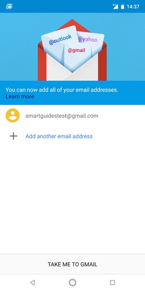 Select TAKE ME TO GMAIL
