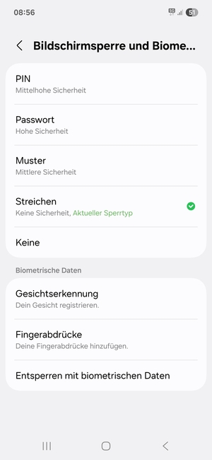 Wählen Sie Muster